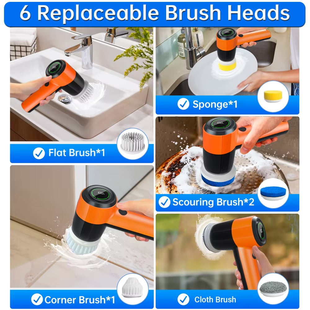 ELECTRIC SPIN SCRUBBER